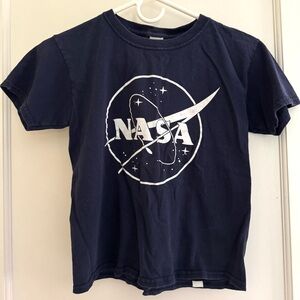 Gildan Blue Short Sleeve Tee with NASA Logo